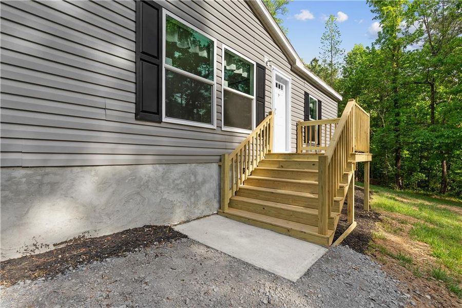 Exterior details and patio area of a home in , Resaca (Image 16).
