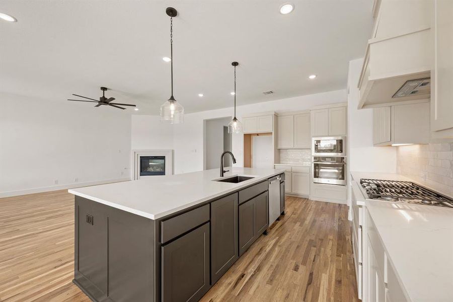 Furnished interior view inside a new home in Rolling Creek Ranch, Aledo (Image 12). Furnished interior view inside a new home in Rolling Creek Ranch, Aledo (Image 12).