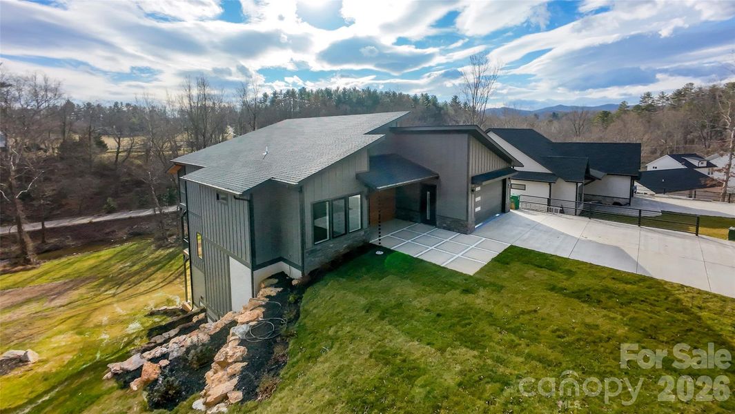 Exterior details and patio area of a home in , Arden (Image 26).