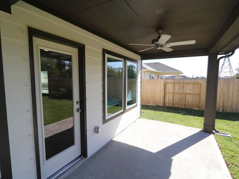 Exterior details and patio area of a home in Ambrose, La Marque (Image 2). Exterior details and patio area of a home in Ambrose, La Marque (Image 2).