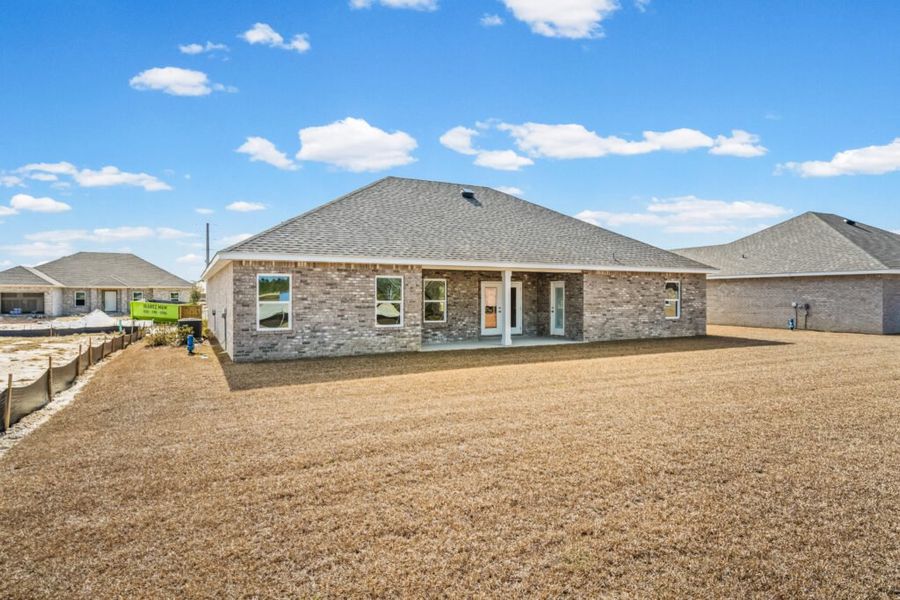 Exterior details and patio area of a home in Natureview, Freeport (Image 22).