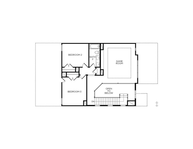 2D floor plan layout of this home in Summer Place  35', Montgomery, TX (Image 6).