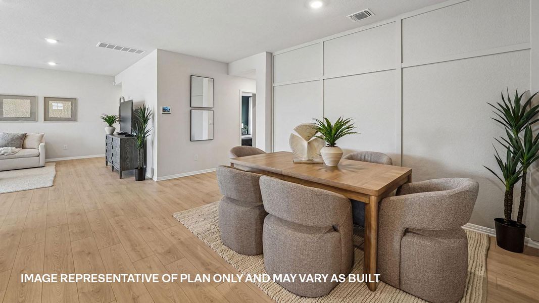 Furnished interior view inside a new home in Carillon, Manor (Image 8).