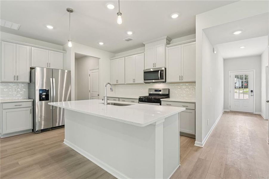 Furnished interior view inside a new home in The Oaks at Dawson, Dawsonville (Image 9).