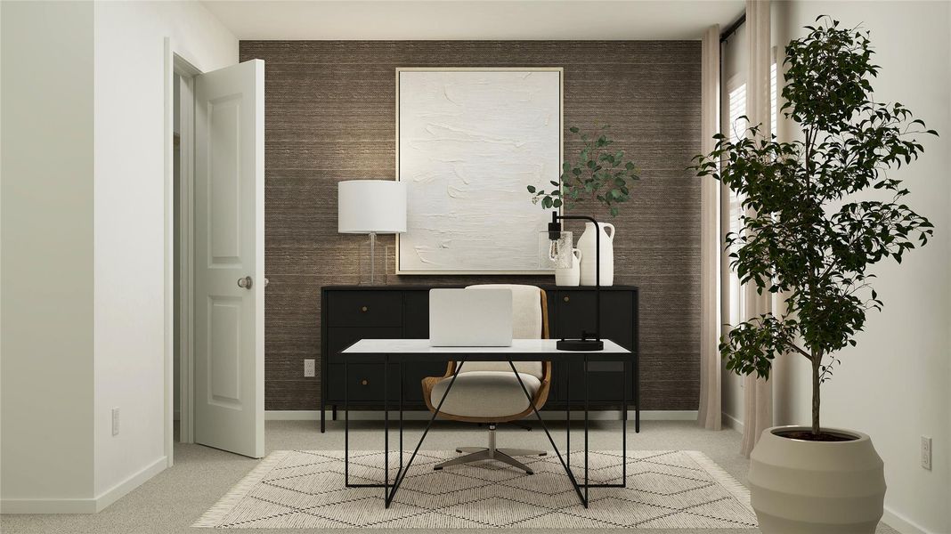 Furnished interior view inside a new home in Bertram Oaks: Majors Collection, Bertram (Image 7).