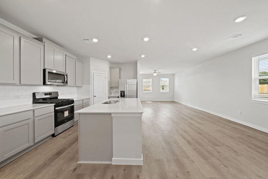 Furnished interior view inside a new home in Russell Ranch, Bay City (Image 6).