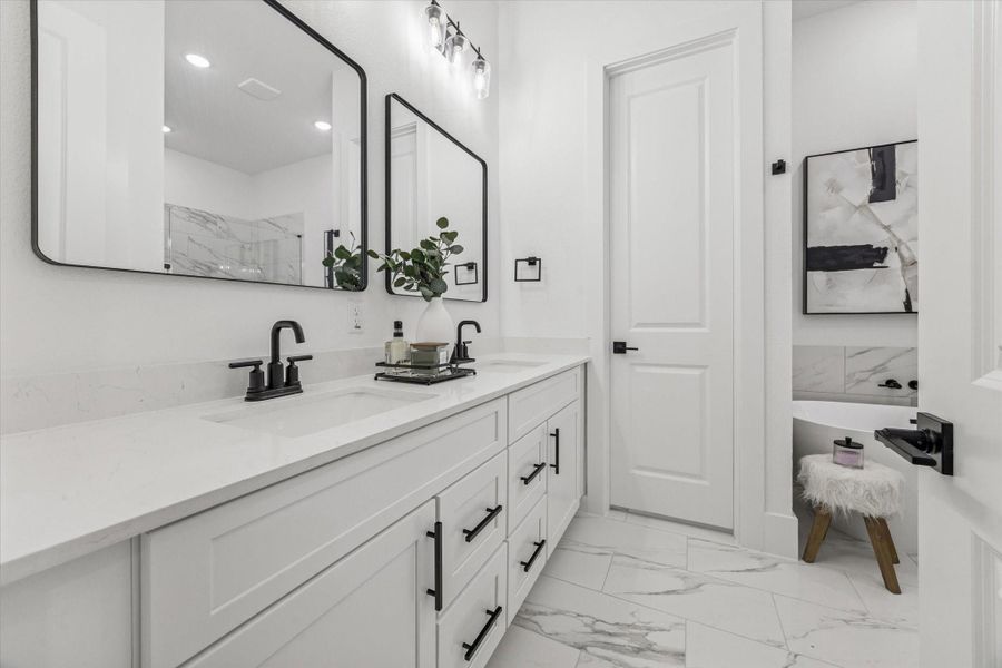 Furnished interior view inside a new home in Paul Quinn Heights, Houston (Image 31).