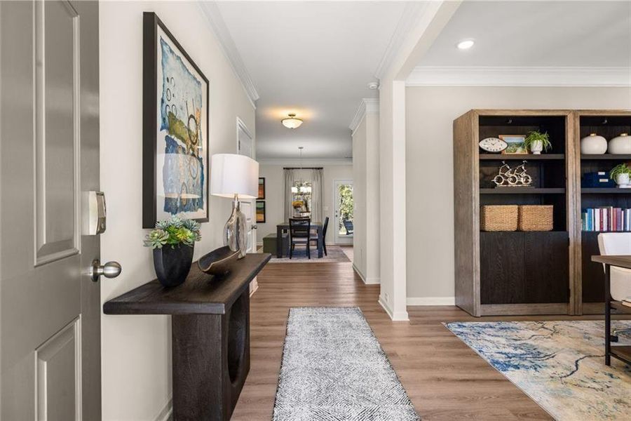 Furnished interior view inside a new home in Oakmont, Dallas (Image 23).
