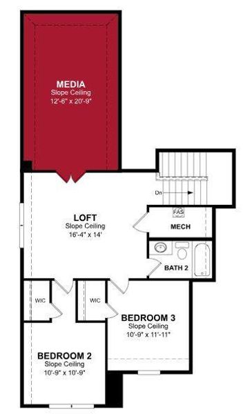 Beazer Homes Valencia on the Lake Avalon Floorplan.