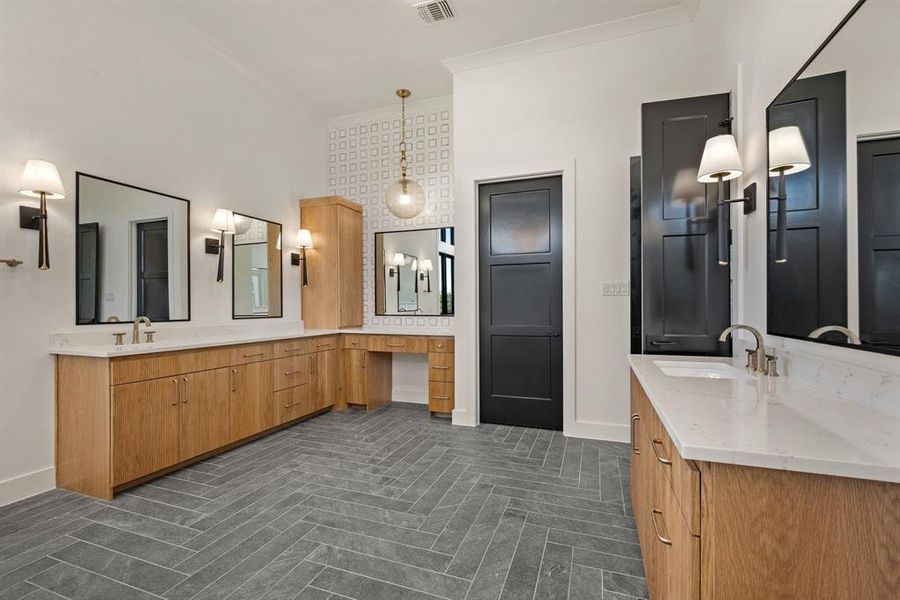 Furnished interior view inside a new home in Montclair, Prosper (Image 12).