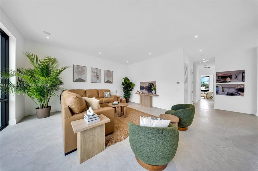 Furnished interior view inside a new home in , Miami (Image 42). Furnished interior view inside a new home in , Miami (Image 42).