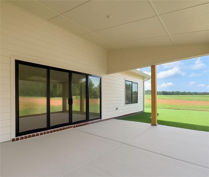 Exterior details and patio area of a home in , Rydal (Image 3). Exterior details and patio area of a home in , Rydal (Image 3).