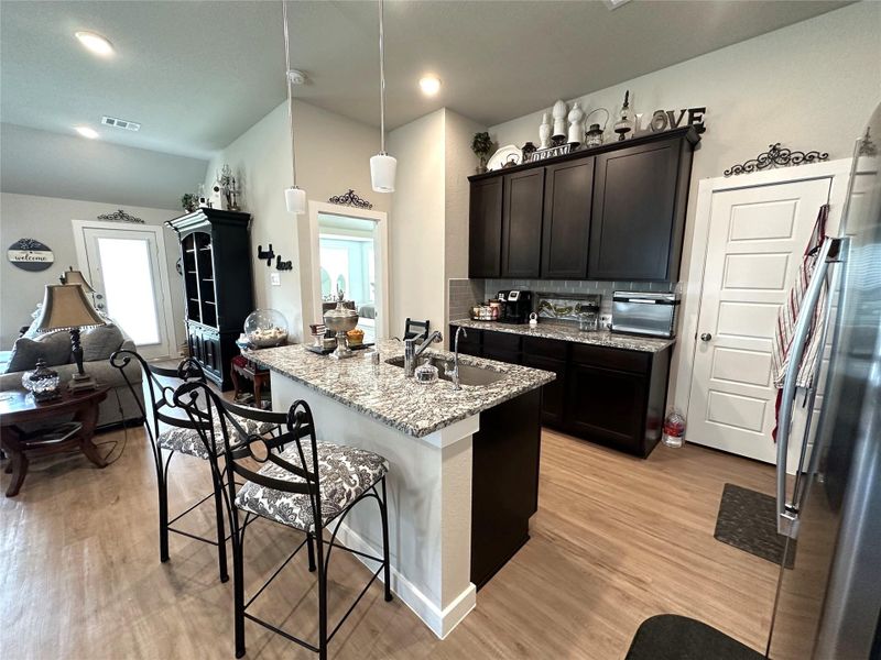 Furnished interior view inside a new home in Lone Star Landing, Montgomery (Image 15).
