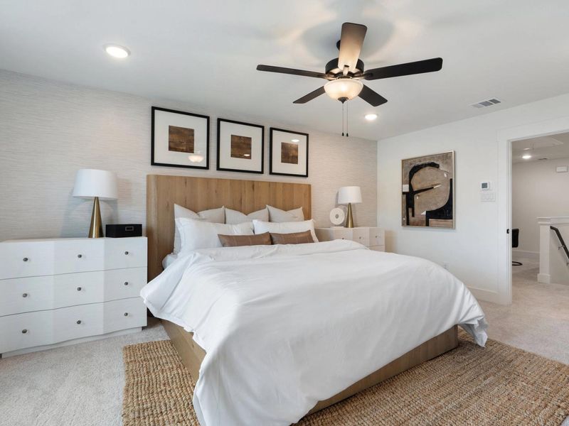 Furnished interior view inside a new home in Lake Park Villas, Wylie (Image 22). Furnished interior view inside a new home in Lake Park Villas, Wylie (Image 22).