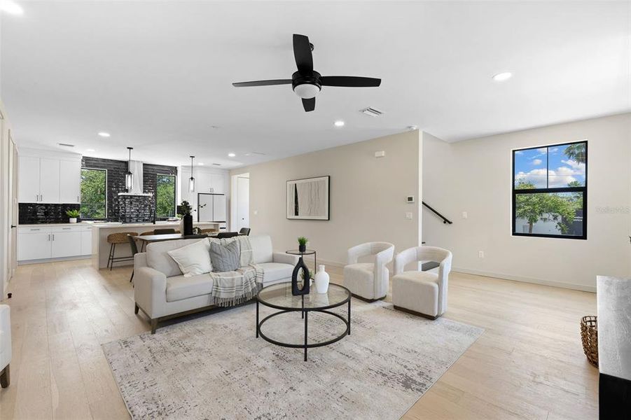 Furnished interior view inside a new home in , St. Petersburg (Image 5).