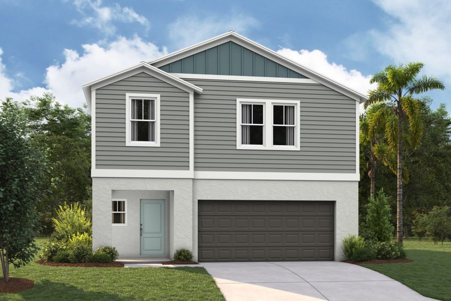 Representative exterior photo of a completed home built from the Turquesa by Casa Fresca Homes in Villa Mar, Winter Haven, FL (Image 4).