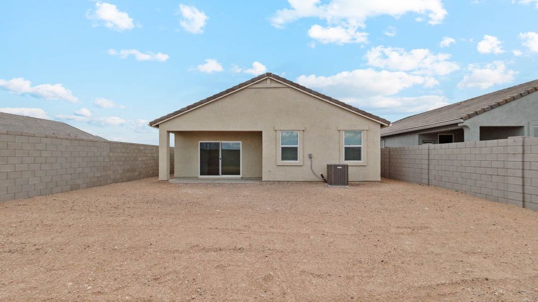 Exterior details and patio area of a home in Elena Trails, Maricopa (Image 3).