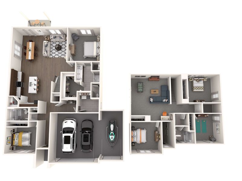2D floor plan layout for the The Sylvan by Meritage Homes in Belle Lagos, Cleburne, TX (Image 11). 2D floor plan layout for the The Sylvan by Meritage Homes in Belle Lagos, Cleburne, TX (Image 11).