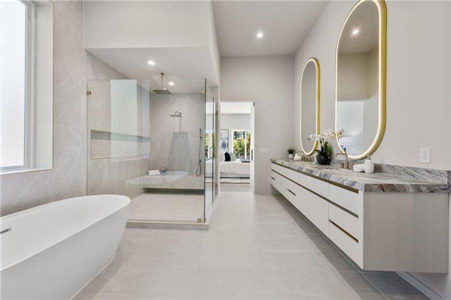 Furnished interior view inside a new home in , Atlanta (Image 50).