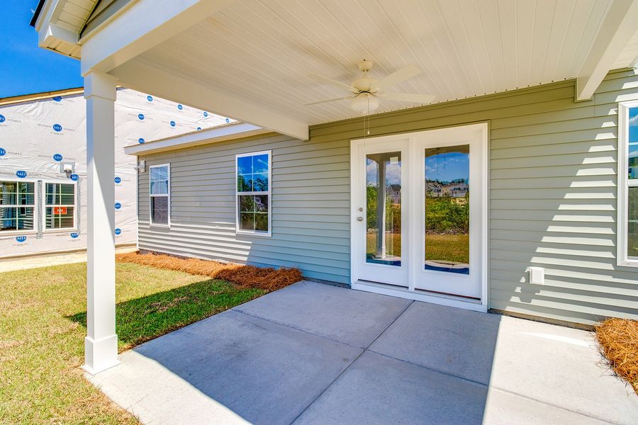 Exterior details and patio area of a home in Ellington, Elgin (Image 3).