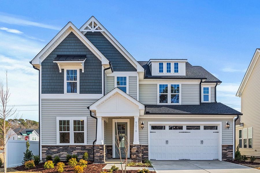 Representative exterior photo of a completed home built from the The Hampton by RobuckHomes in Kennebec Crossing, Angier, NC (Image 35). Representative exterior photo of a completed home built from the The Hampton by RobuckHomes in Kennebec Crossing, Angier, NC (Image 35).