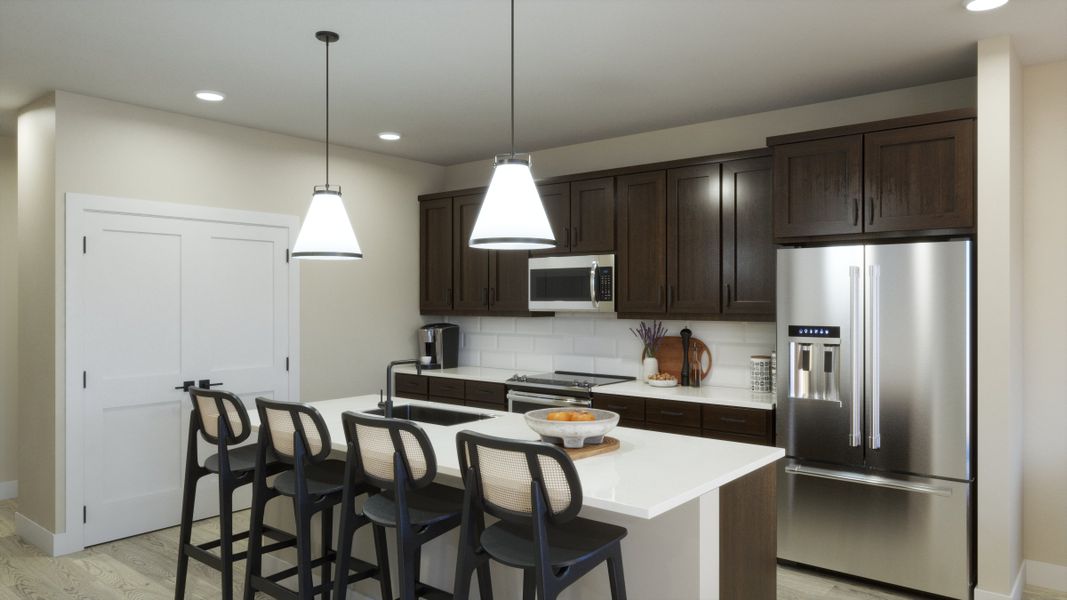 Furnished interior view inside a new home in Freedom at Anthem, Kyle (Image 2). Furnished interior view inside a new home in Freedom at Anthem, Kyle (Image 2).