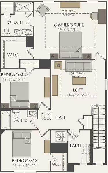 Pulte Homes, Monroe floor plan
