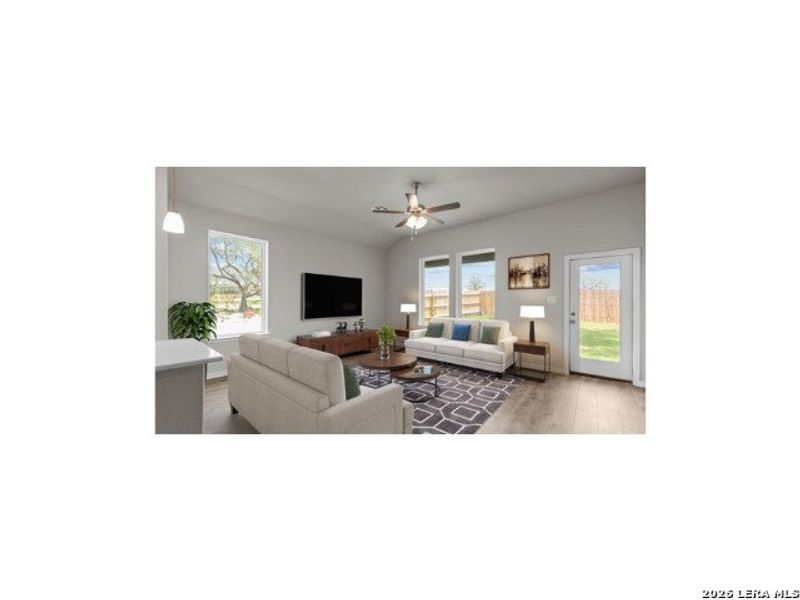 Furnished interior view inside a new home in Hunter's Ranch, San Antonio (Image 4). Furnished interior view inside a new home in Hunter's Ranch, San Antonio (Image 4).