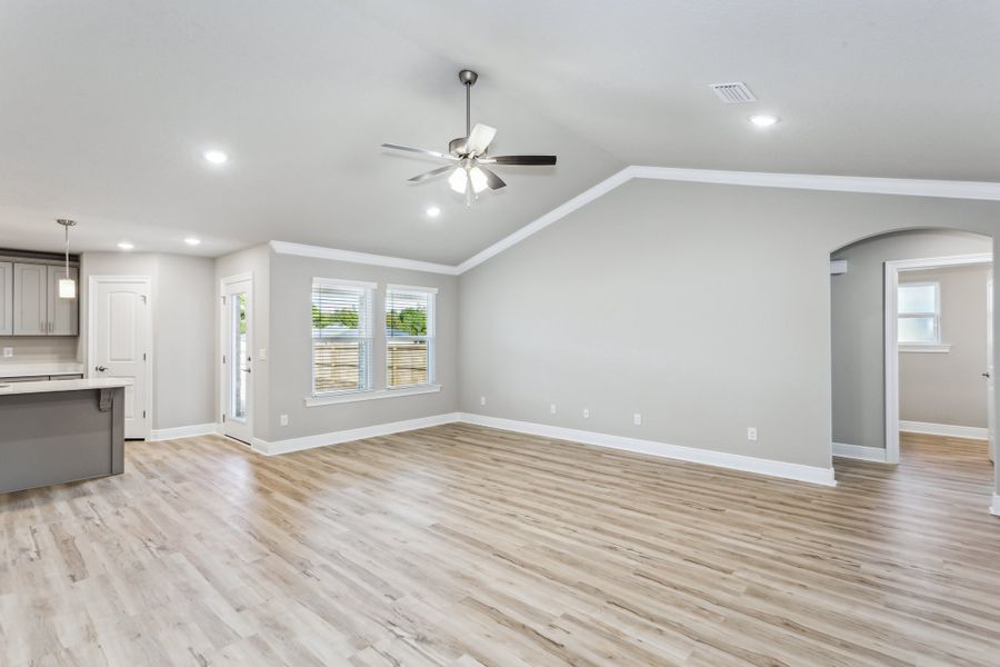 Representative unfurnished interior of a home built from the The Liberty by Herbst Homes in Clear Water Landing, Milton (Image 22).