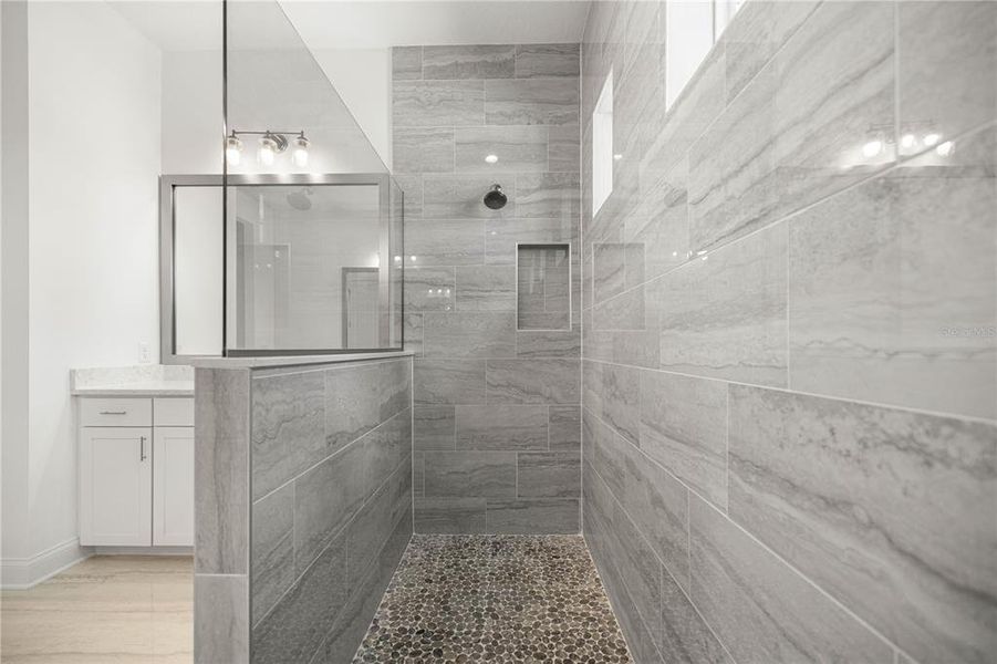 Primary bathroom shower