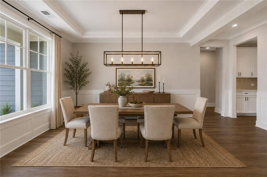 Furnished interior view inside a new home in Arbor West, Dawsonville (Image 14).