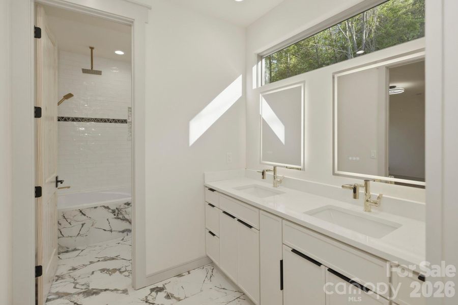 Furnished interior view inside a new home in , Lake Lure (Image 8).