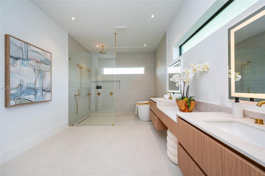 Furnished interior view inside a new home in , Miami (Image 34).