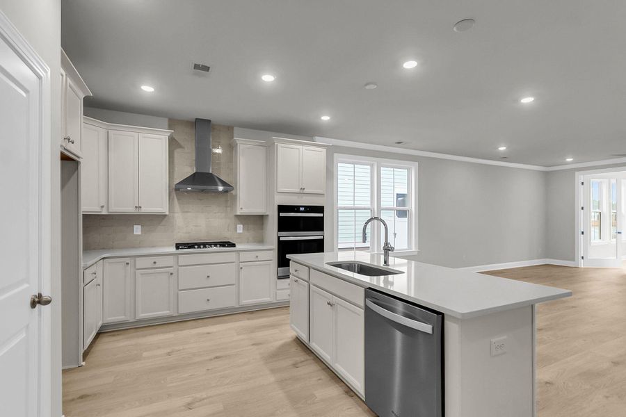 Furnished interior view inside a new home in Tidewater at Lakes of Cane Bay, Summerville (Image 5).