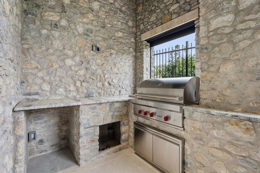 Exterior details and patio area of a home in , Westlake (Image 3).