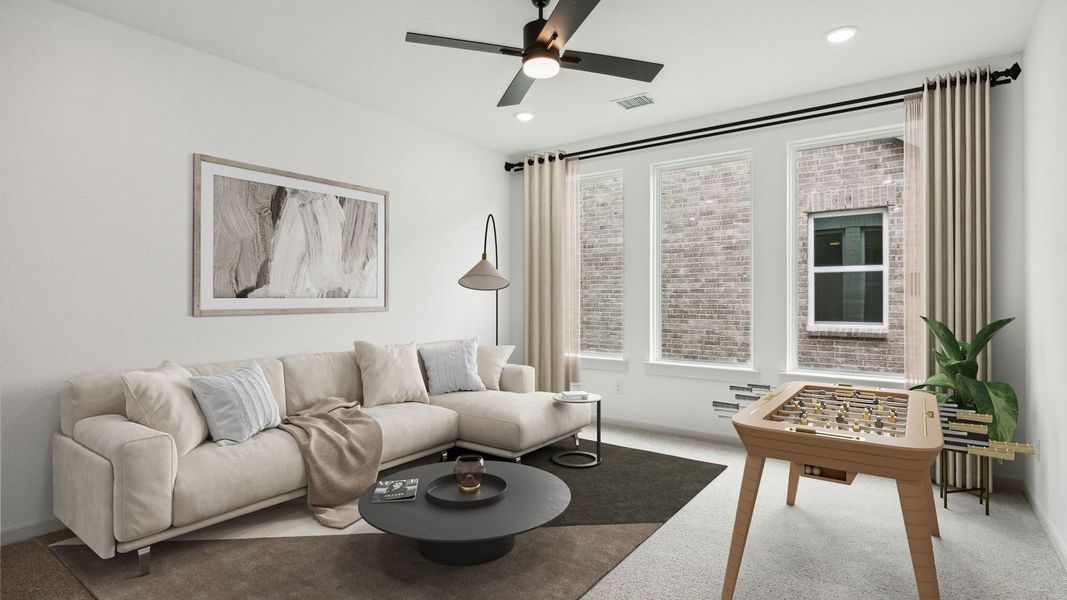 Staged Gameroom Staged Gameroom