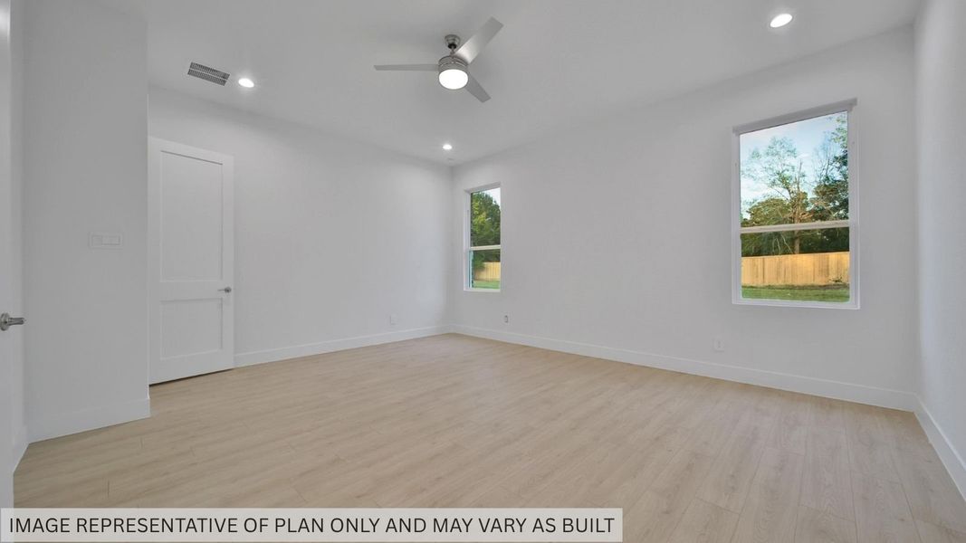 Representative unfurnished interior of a home built from the Portifino by D.R. Horton in Butlers Bend Estates, Pinehurst (Image 36).
