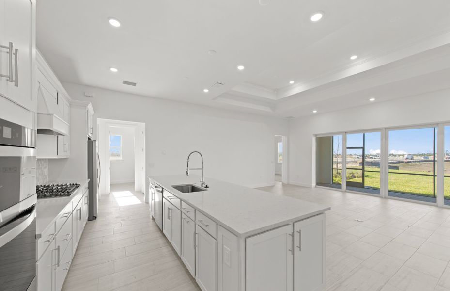 Furnished interior view inside a new home in TerraWalk at Babcock Ranch, Alva (Image 12).