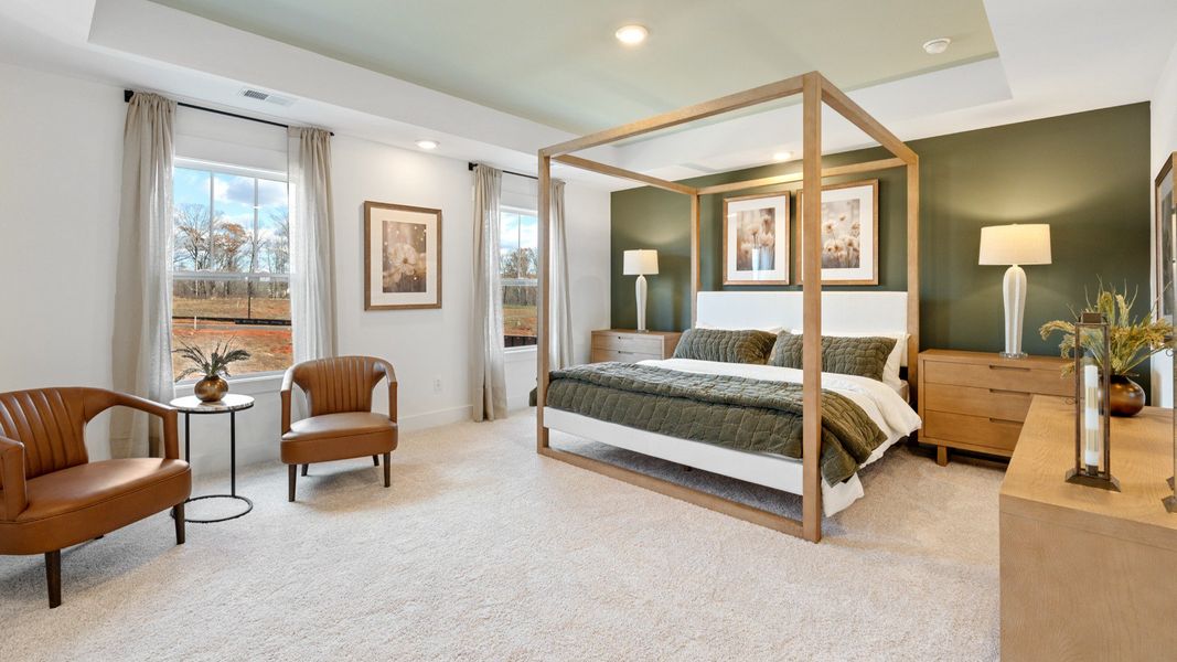 Furnished interior view inside a new home in Pelham Crossing Single Family Homes, Greenville (Image 18).
