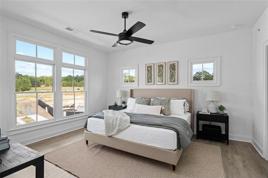 Furnished interior view inside a new home in Foxhall Residences, Douglasville GA, Douglasville (Image 29).