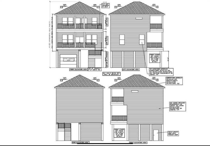 Exterior rendering of this home design in , Galveston, TX (Image 5). Exterior rendering of this home design in , Galveston, TX (Image 5).