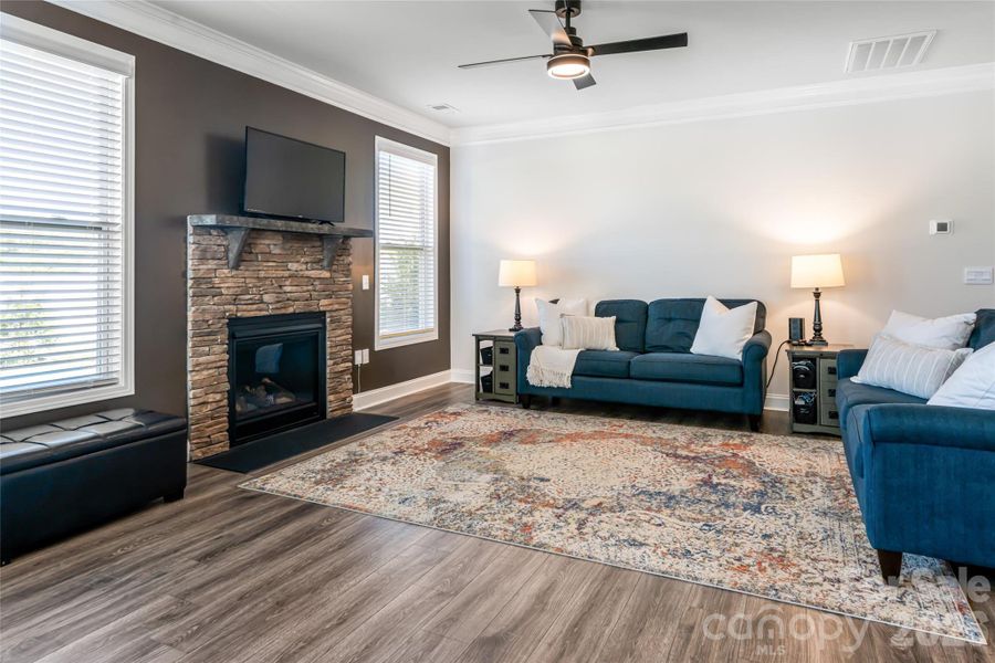 Furnished interior view inside a new home in Cantrell Hills, Hendersonville (Image 24). Furnished interior view inside a new home in Cantrell Hills, Hendersonville (Image 24).
