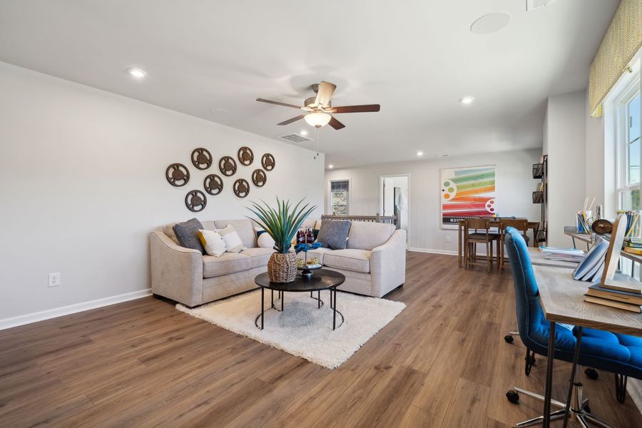 Furnished interior view inside a new home in Fallbrook Single Family Homes, Indian Trail (Image 25). Furnished interior view inside a new home in Fallbrook Single Family Homes, Indian Trail (Image 25).