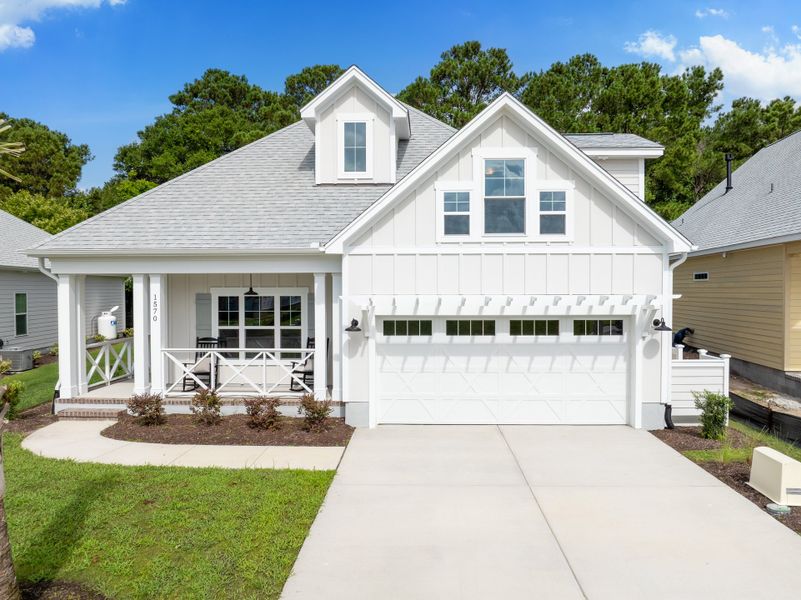 Representative exterior photo of a completed home built from the Jamestown by Bill Clark Homes in Riverside Cove, Wilmington, NC (Image 25).