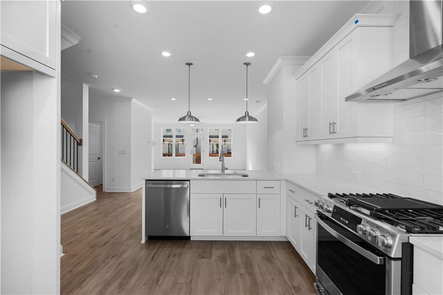 Furnished interior view inside a new home in Evanshire Townhomes, Duluth (Image 11).