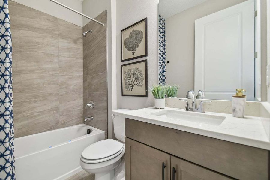Representative furnished interior of a home built from the 50' Sweetwater by William Ryan Homes in Tamarack at Two Rivers, Zephyrhills (Image 11).
