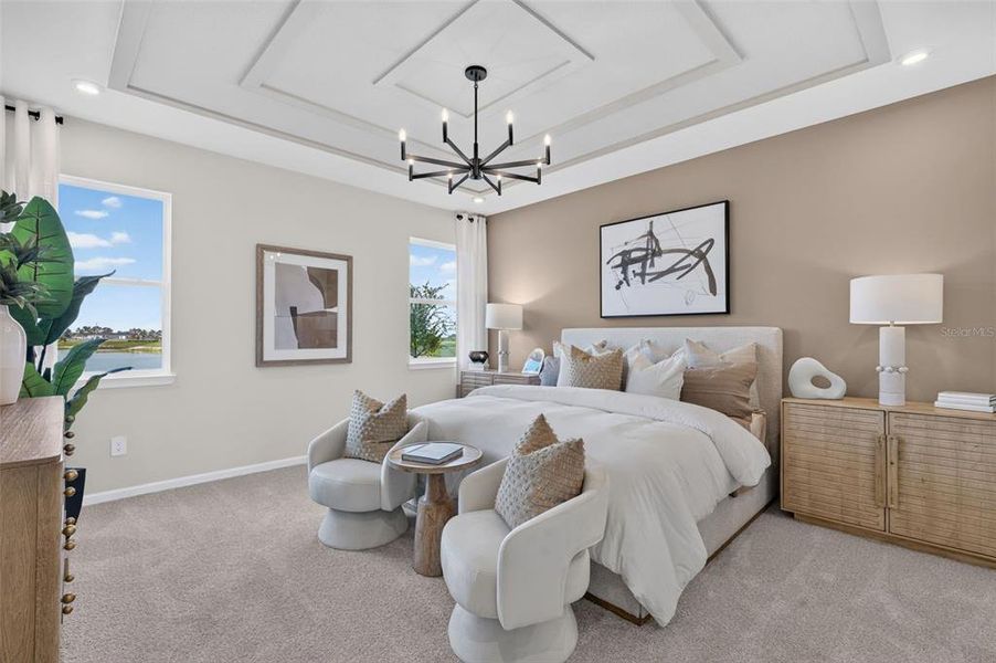 Furnished interior view inside a new home in Pasadena Ridge Master, Dade City (Image 29).