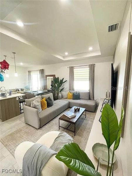 Furnished interior view inside a new home in , Port Charlotte (Image 15). Furnished interior view inside a new home in , Port Charlotte (Image 15).