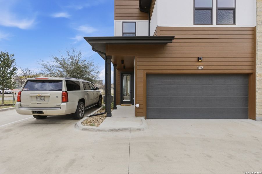 Exterior details and patio area of a home in , Austin (Image 34).