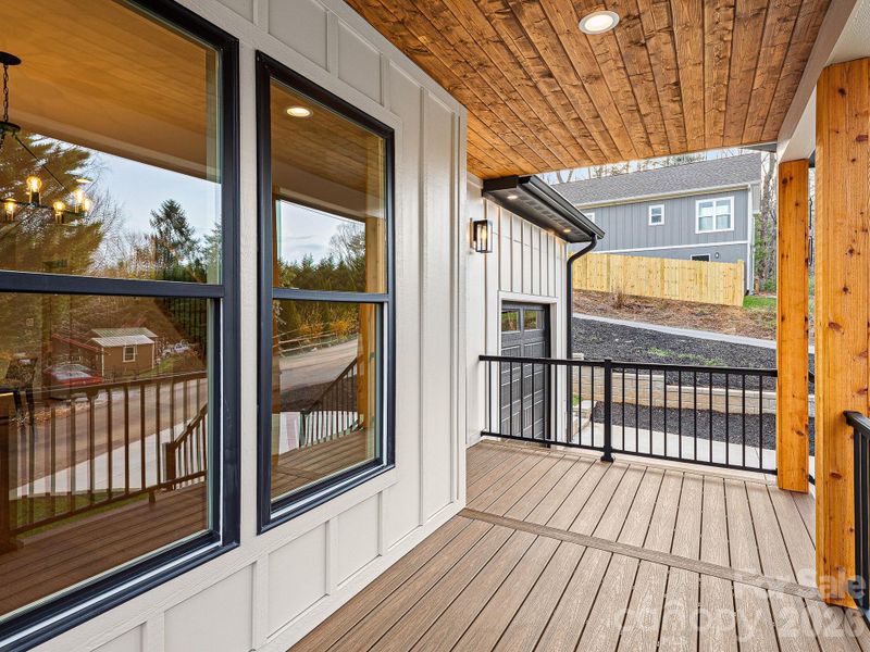 Exterior details and patio area of a home in , Asheville (Image 30). Exterior details and patio area of a home in , Asheville (Image 30).
